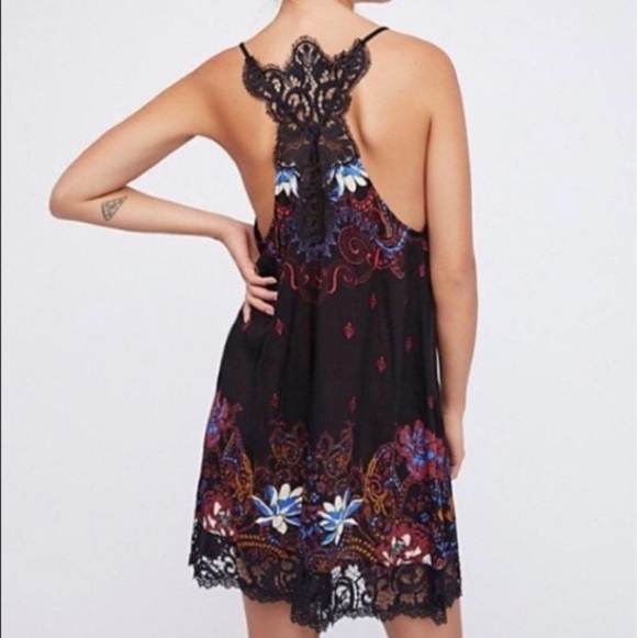 Free People Who's Sorry Now Slip Dress Size Medium - Picture 3 of 9